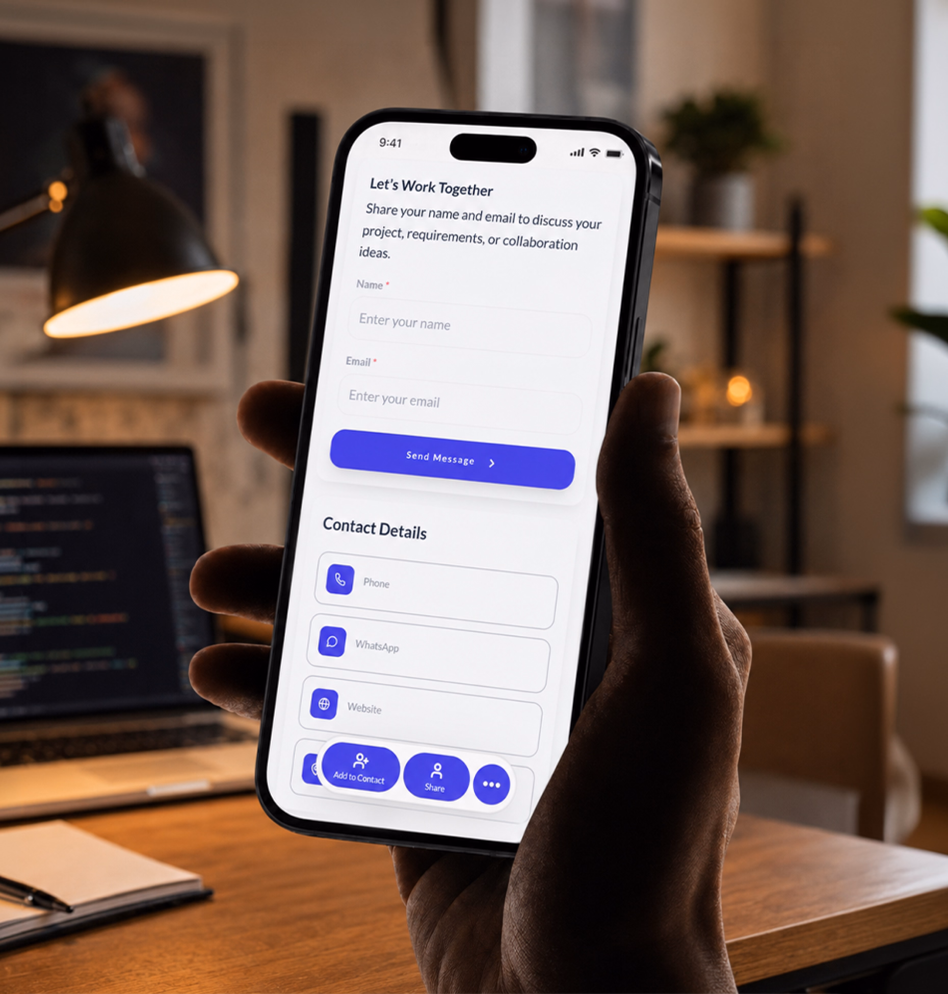Lead capture form preview for freight quote requests