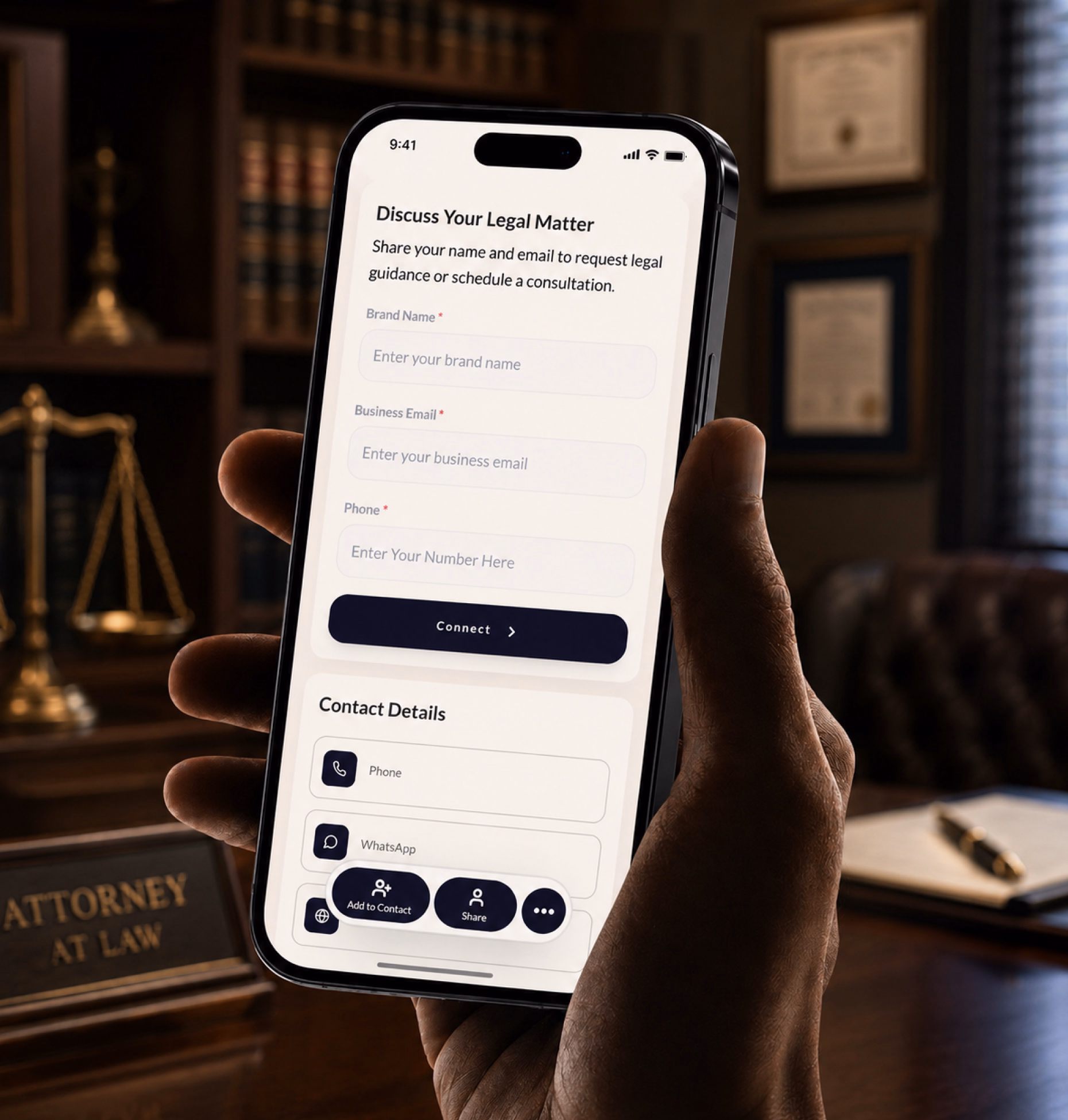 Lead capture form preview for freight quote requests