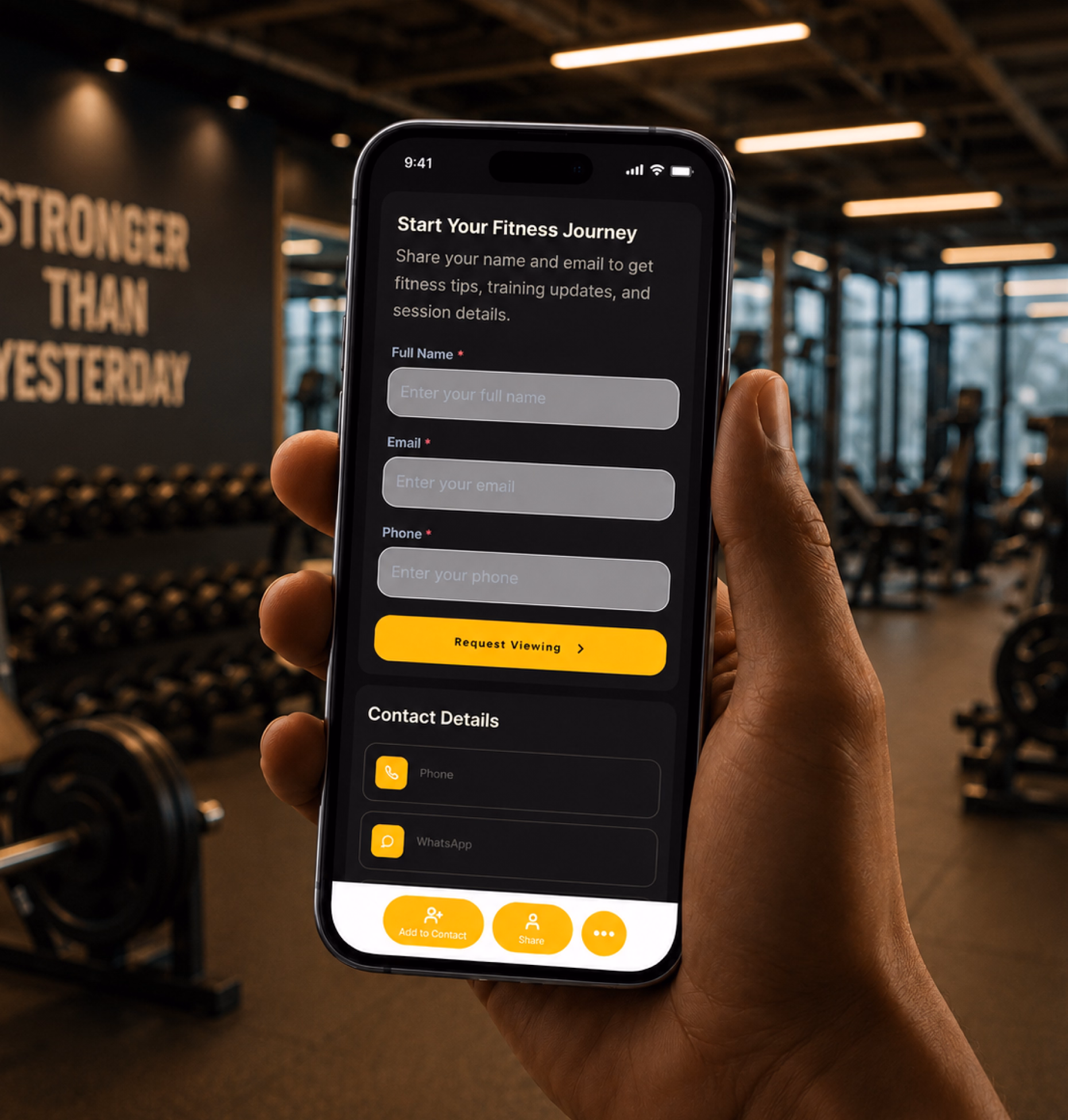 Lead capture form preview for freight quote requests