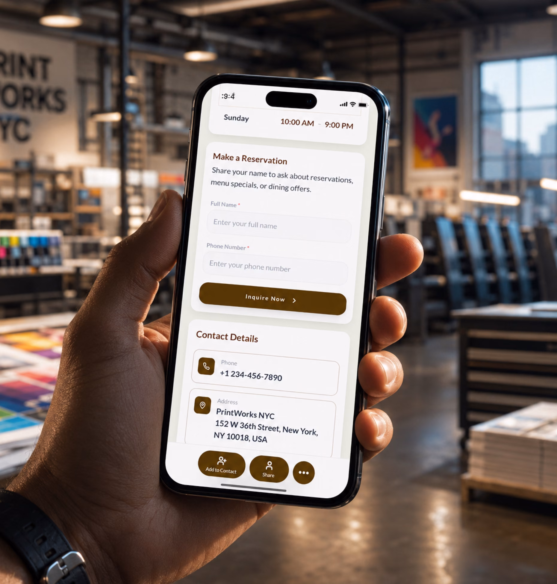 Lead capture form preview for freight quote requests