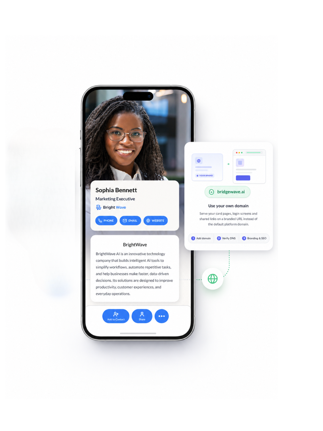 White label digital business card PRO