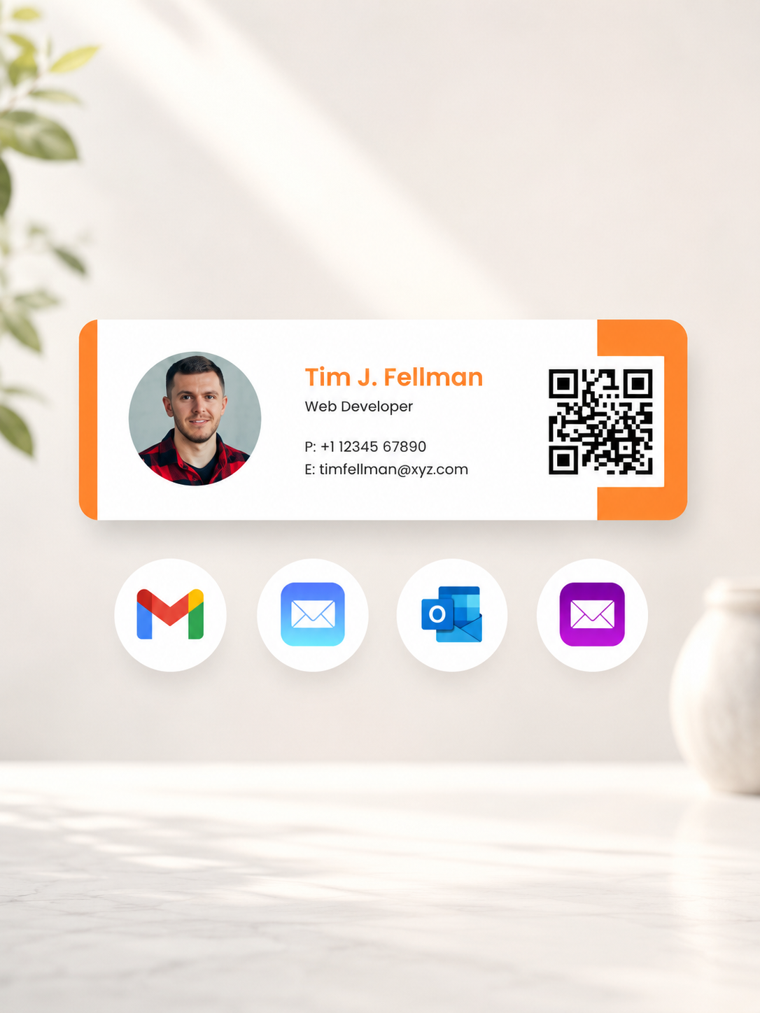 Email signature digital business card PRO