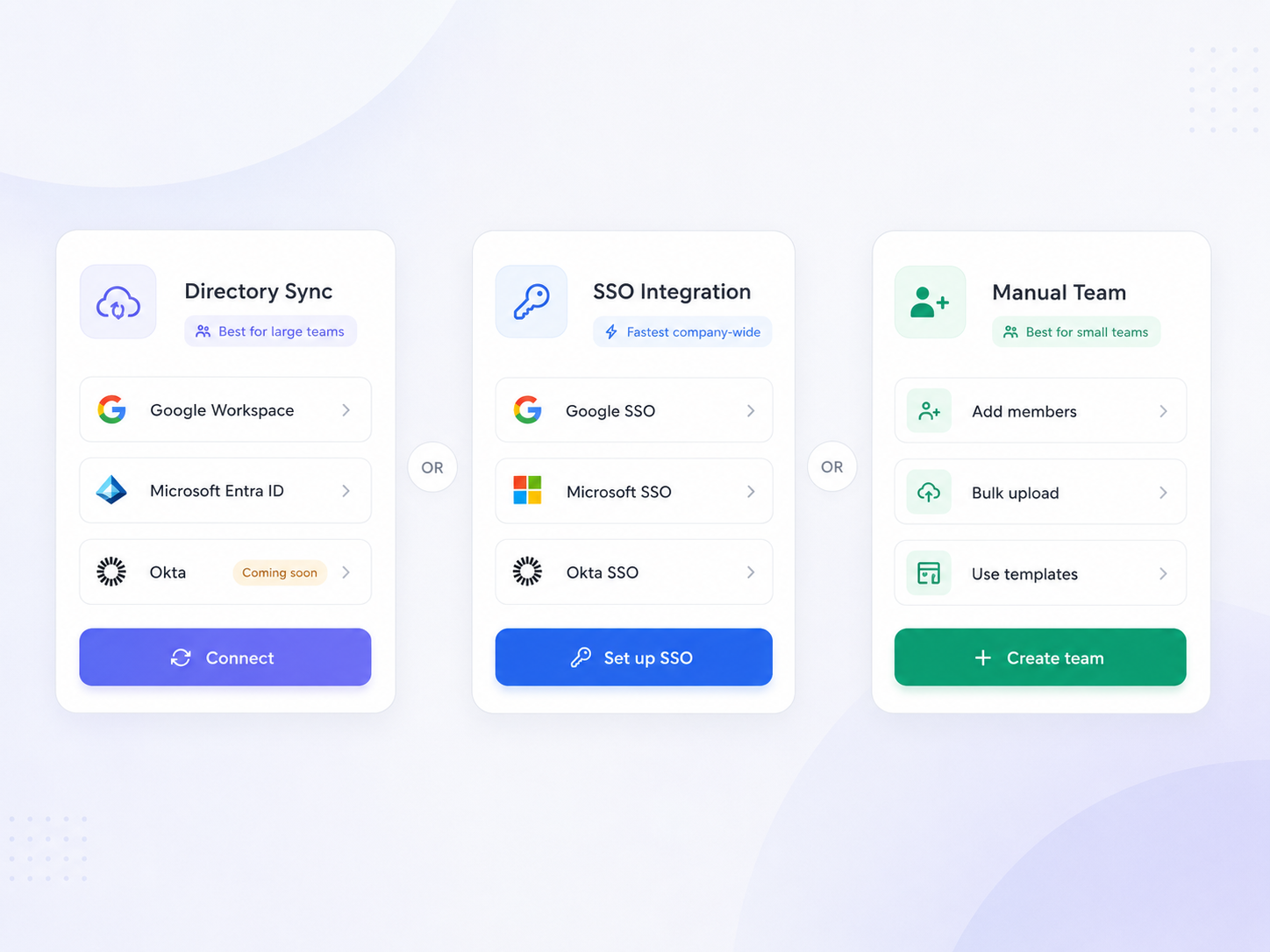 Bulk creation with digital business card PRO