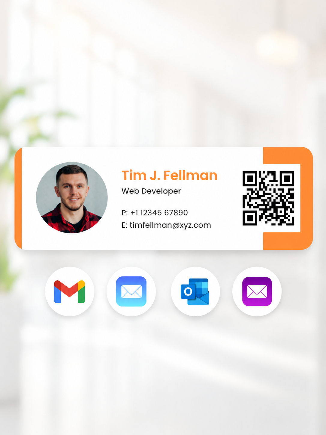 email signature by digital business card pro teams
