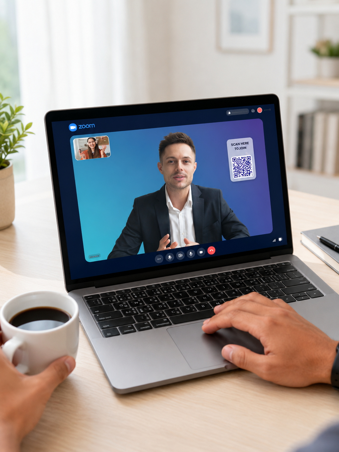 virtual meeting from digital business card pro teams