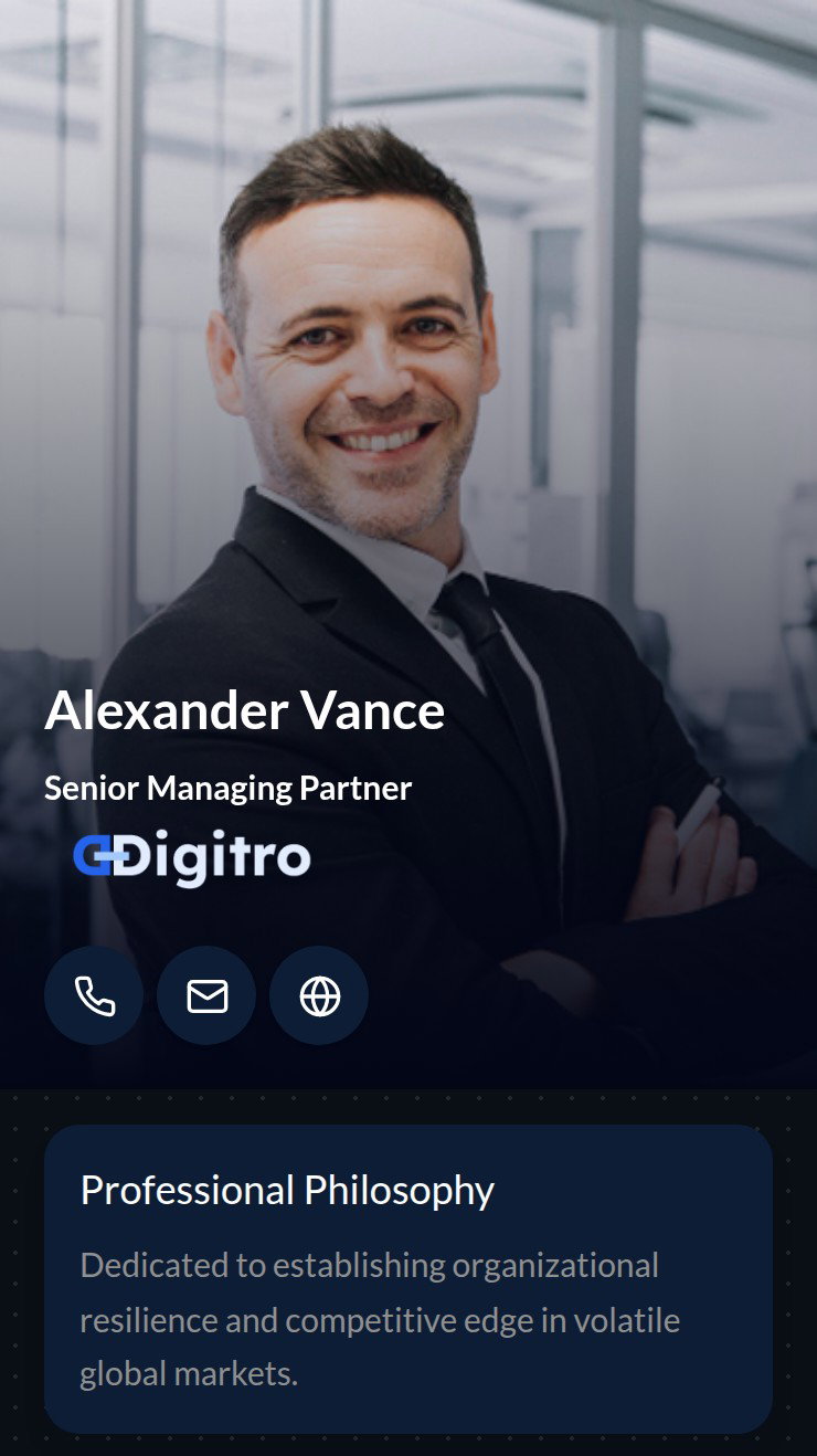 Executive card template